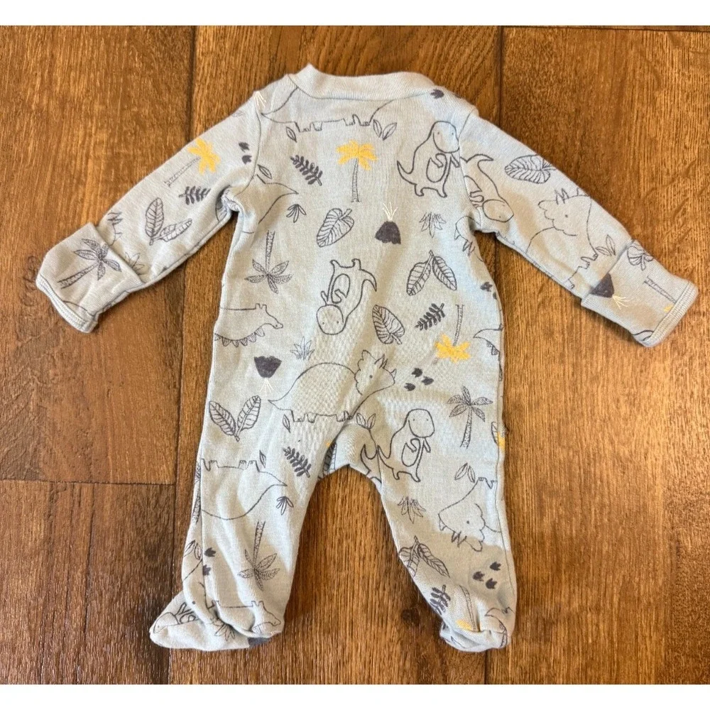 Carters Preemie Baby Boy Sleeper Dinosaurs Volcano Outfit Zipper Reborn‎ Doll